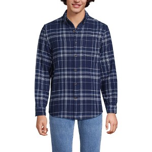 Lands' End Men's Traditional Fit Flagship Flannel Shirt - 1 of 4