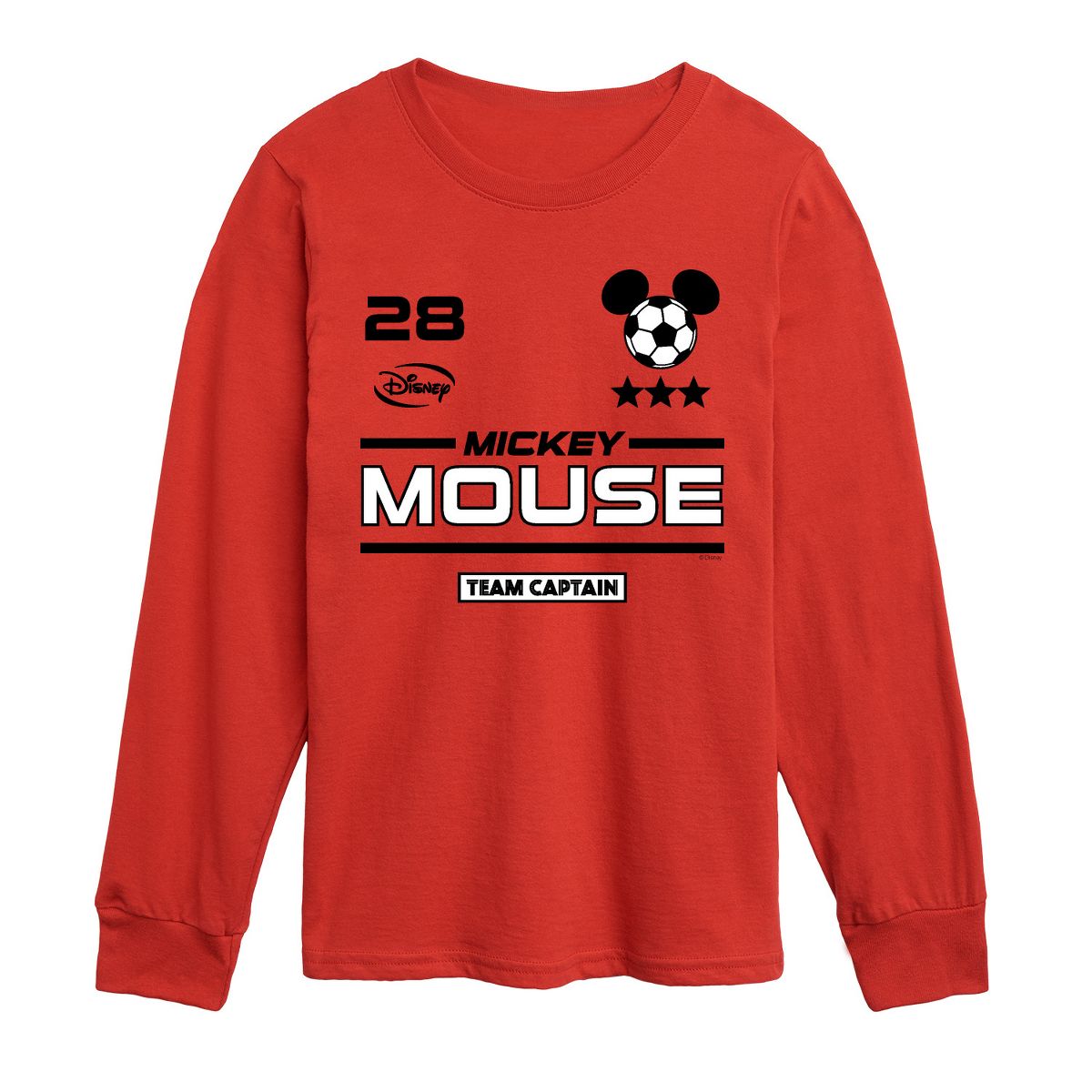 Boys' - Disney - Mickey Soccer Jersey Long Sleeve Graphic T-Shirt - thumbnail 5