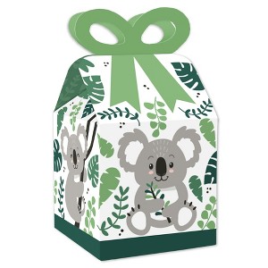 Big Dot of Happiness Koala Cutie - Square Favor Gift Boxes - Bear Birthday Party and Baby Shower Bow Boxes - Set of 12 - 1 of 4