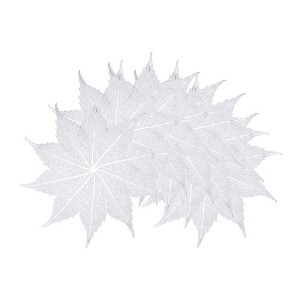 REGALWOVEN Farmhouse Placemats Set of 6 Leaf Shape Placemats for Dining Table Decor Indoor Washable Kitchen Table Mat - 1 of 4