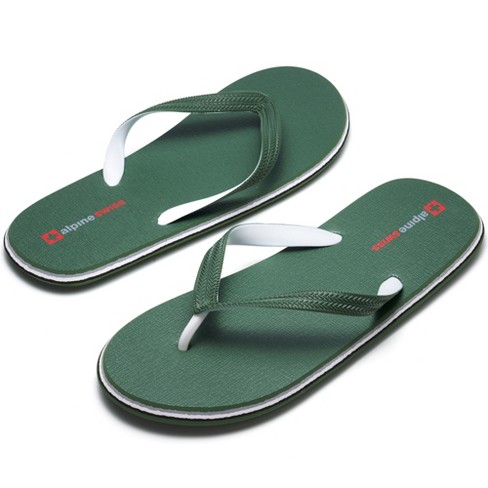 Alpine Swiss Men's Flip Flops Lightweight Eva Sandals Olive 13 M