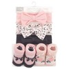 Hudson Baby Infant Girl Headband and Socks Set 5pk, Berry Floral, 0-9 Months - 2 of 2