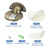 Unique Bargains Zinc Alloy Magnetic Door Stopper with Self Adhesive and Screw Mount 2 Pcs - 3 of 4