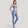 Anna-Kaci Active Women's Scoop Neck Sports Bra Top with Adjustable Thin Straps and Seamless Lightweight Fabric - 3 of 4