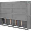 Streamdale Full Size Murphy Bed Wall Bed,Gray - 4 of 4