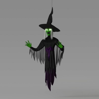 60" Light and Sound Dark Witch Ghoul Halloween Decorative Prop - Hyde and EEK! Boutique™