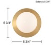 Possini Euro Design Kenna 6 3/4" High Warm Brass Wall Sconce - 4 of 4