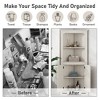 TIRAMISUBEST Tall Corner Cabinet with Doors for living room, bathroom,Dining Room or Kitchen - 4 of 4
