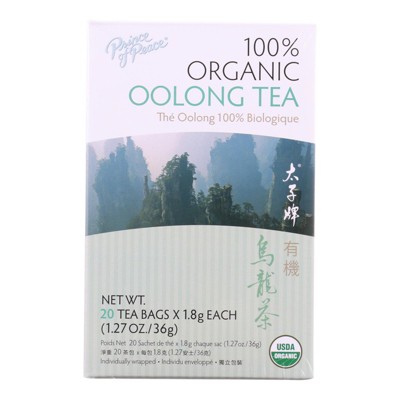 Prince Of Peace Organic Oolong Tea - 1 Box/20 Bags