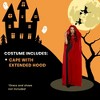 Underwraps Red Tulle Cape with Extended Hood Adult Costume - 4 of 4