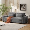 NicBex 79.5 Inch Modern 2-Seater Sofa with 2 Throw Pillows for Living Room,Apartment,Bedroom - 2 of 4
