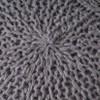NicBex Modern Round Pouf with Diamond Texture, Knitted Cotton Bean Bag Chair for Living Room, Bedroom, Dorm, No Assembly, Charcoal - 4 of 4