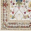 Hauteloom Neola White/Brown Damask Area Rug - 3 of 4