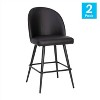 Taylor & Logan 2pk Alita Counter Height Barstools - 4 of 4