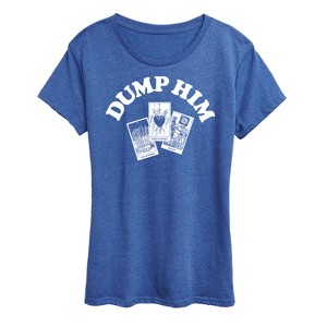 Women's - Instant Message - Dump Him Tarot Short Sleeve Graphic T-Shirt - 1 of 4