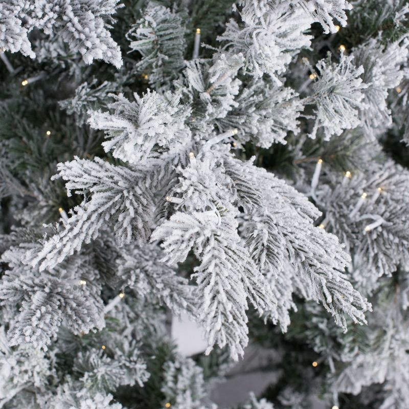Vickerman Flocked Kiana Pine Artificial Christmas Tree 3MM, 5 of 7