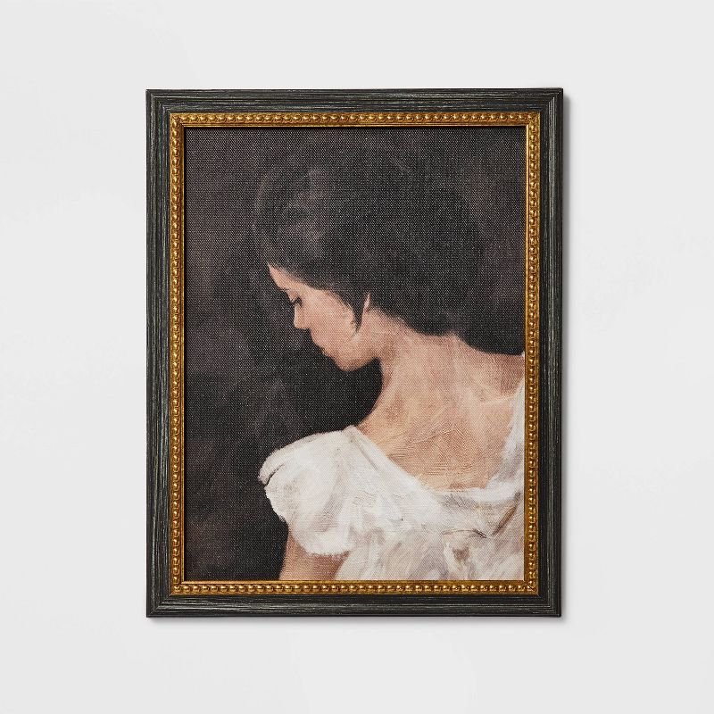 11&#34; x 14&#34; Female Portrait Framed Wall Art Canvas - Threshold&#8482; designed with Studio McGee, 1 of 9