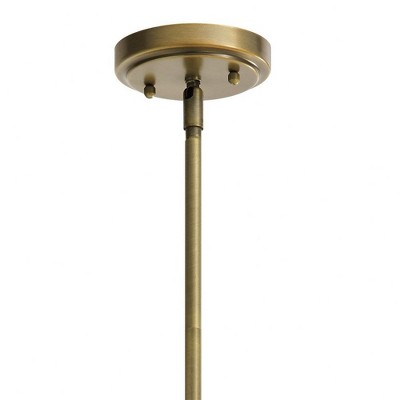 Elegant Everly Brass Mini-Pendant with Clear Glass Shade