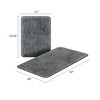 Hastings Home Memory Foam Bathroom Rug Set - Gray, 2-Piece - image 4 of 4