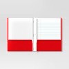 2 Pockets Paper Folder Red - Dealworthy™ - 2 of 3
