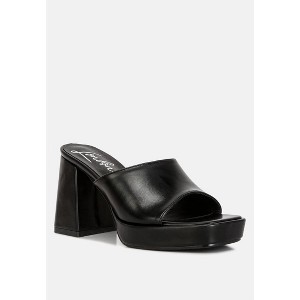 Flexes Flared Block Heel Sandals - 1 of 4