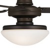 60" Casa Vieja Modern Outdoor 3 Blade Ceiling Fan with LED Light Remote Oil Rubbed Bronze Damp Rated Patio Exterior House Porch - 3 of 4