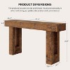 GOCAPTAIN 63" Farmhouse Console Table, Narrow Wood Console Table for Living Room, Hallway, Entrance, Foyer, Rustic Farmhouse Entryway Table - 2 of 4