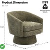 Swivel Accent Chair 360¡ã Chenille Swivel Lounge Reading Chair Modern Single Sofa Lounge Armchair Club Chair - 2 of 4