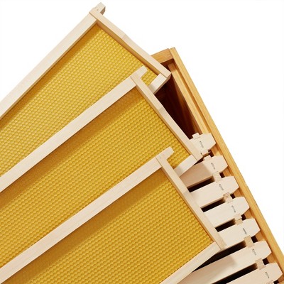 Honey Keeper 10-Pack Natural Waxed Beehive Frames with Wooden Construction