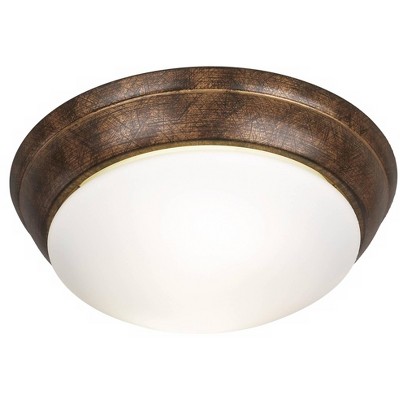 Alabaster Glass Golden Harvest 12 1/2" Wide Ceiling Light