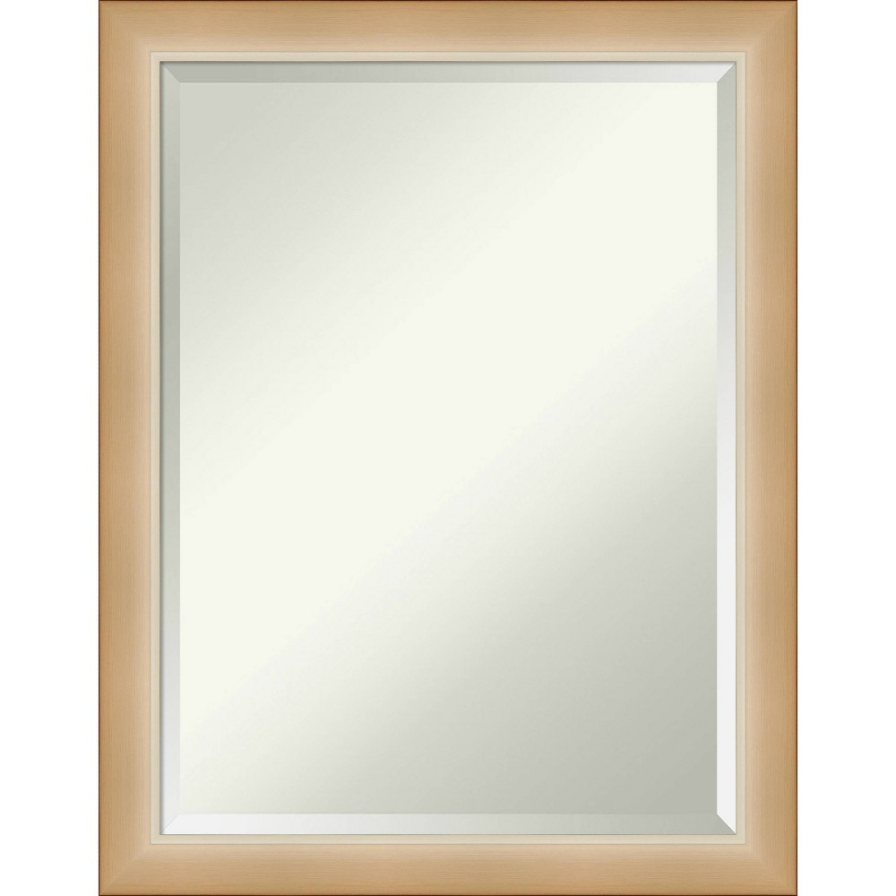 Photos - Wall Mirror 21" x 27" Eva Ambre Framed Bathroom Vanity  Gold - Amanti Art