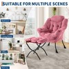 Lazy Chair with Ottoman, Modern Lounge Accent Chair,Leisure Sofa Armchair with Footrest - 2 of 4