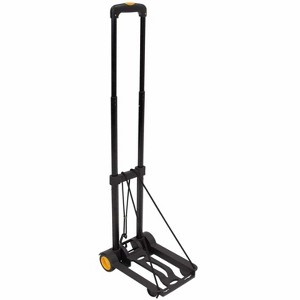 Mount-It! Folding Luggage Cart and Dolly | 77 Lbs. Capacity | Portable Lightweight Luggage Trolley Cart with Telescoping Handle and 4 Rubber Wheels - 1 of 4