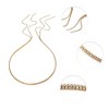 Unique Bargains Women's Double Row Rhinestone Tassel Headband Gold Tone 1 Pc - 3 of 4