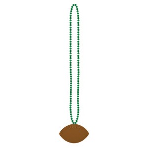 Beistle Fun Football Themed Beads Unisex Party Novelty Necklaces - 1 of 3
