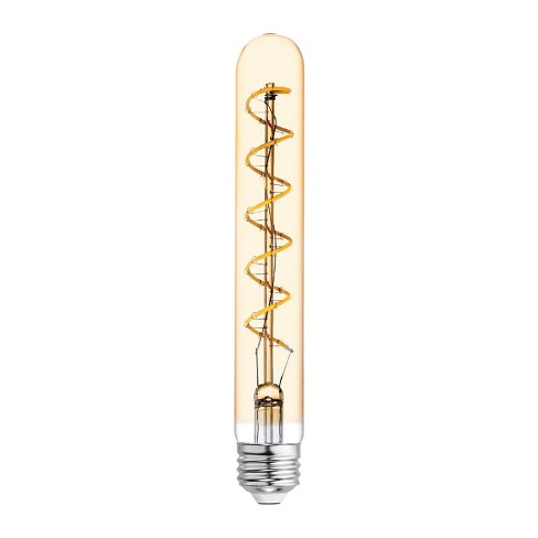 Ge Led Light Bulb 5w 60w Equivalent Amber Glass Warm Candle Light