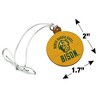 North Dakota State Bison Secondary Mini Small Tiny Wood Christmas Tree Holiday Ornament - image 4 of 4