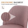 DOMETOUR Home Office Desk Chair Pink - Adjustable Rolling Chair - 4 of 4