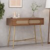 Dexmalle Rustic Charm and Stunning Glam Style CONSOLE TABLE - 2 of 4
