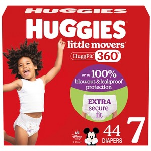 Huggies Little Movers HuggFit 360 Pull on Diapers – (Select Size and Count) - 1 of 4