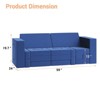 22PCS Modular Play Couch, Climbing and Crawl Foam Play Set Washable Velvet Sectional Sofa, Convertible Foam Climbing Sofa, Foam Floor Chair - 2 of 4