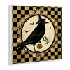 Stupell Industries Oct 31 Checkered Halloween Crow Wall Plaque Art - 2 of 4