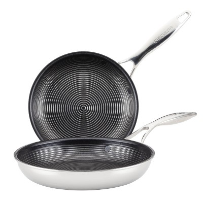 Circulon Symmetry Hard-Anodized Nonstick 8.5 Frying Pan, Black