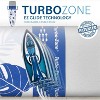 Bartnelli 43"x13" Patent Ironing Board Cover and Pad, 2 Looped Straps, Floral Blue - 3 of 4