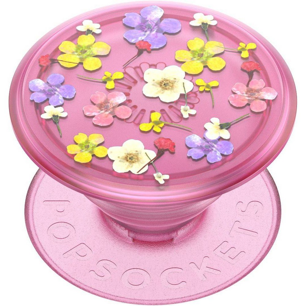 PopSockets PopGrip Cell Phone Grip & Stand - Ditsy Floral Transparent