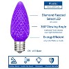 Novelty Lights C9 LED Faceted Christmas Replacement Bulbs Dimmable 25 Pack - 2 of 4