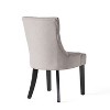Set of 2 Upholstered Dining Chair with Fabric and Rubber Wood-Christopher Knight Home - 3 of 4