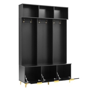 NicBex 75.40"H Modern Hall Tree with Storage for Living Room - 1 of 4