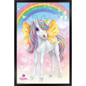 Trends International Animal Club - Unicorn Framed Wall Poster Prints - 1 of 4