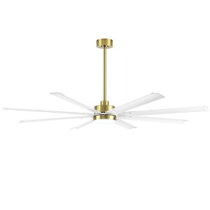 Airsurfer 72" Ceiling Fan with Color-Changing LED Light and Remote - 1 of 4